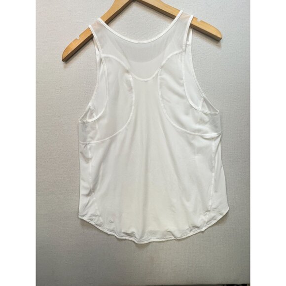 Lululemon Womens Sculpt Tank II Athletic Top White Mesh Racerback Workout Gym - Picture 9 of 12